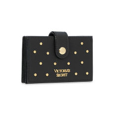 Victoria’s Secret Porta Cartão Sanfonado Studded Preto